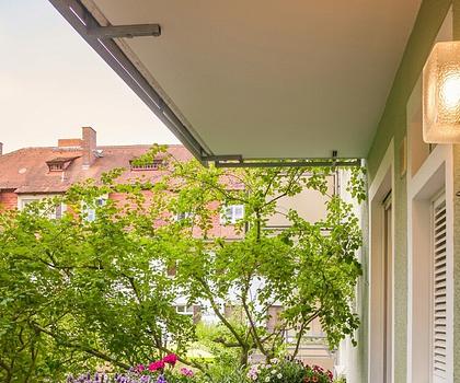 Klassische Hochparterre-Wohnung mit zwei Balkonen in bevorzugter Wohnlage von Bamberg