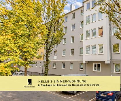 Helle 3-Zimmer-Wohnung in Top Lage mit Blick auf die Nürnberger Kaiserburg