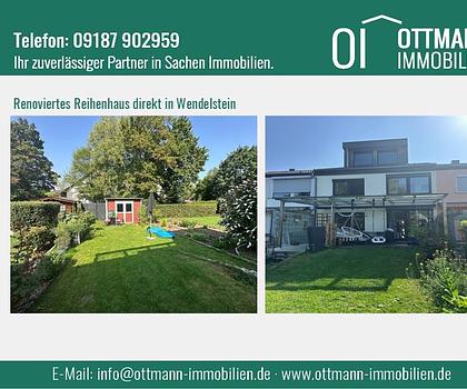 Saniertes Reihenhaus direkt in Wendelstein
