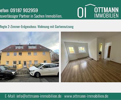 Gepflegte 2-Zimmer-Erdgeschosswohnung direkt in Laufamholz