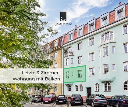 Vermietete 3-Zimmer Whg. am Stadtpark mit Westbalkon