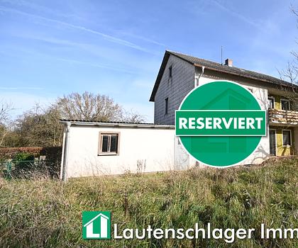 Erst die Sanierung,
dann das (Wohn)Vergnügen!
Wohnhaus mit großem Grundstück in Schnufenhofen