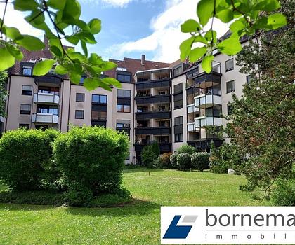 Wöhrder See! 140 m² auf 2 Etagen! Helle Maisonette mit großem Studio, 2 Loggien + TG!