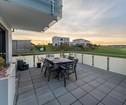 Barrierefreie 3-Zi.-Wohnung (81 m²) mit großer Dachterrasse (68 m²)