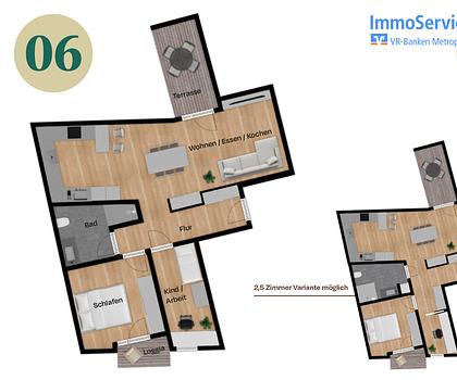 2,5-Zi.-ETW im Stadtteil St. Johannis. / Baubeginn erfolgt und bereits über 60% verkauft!