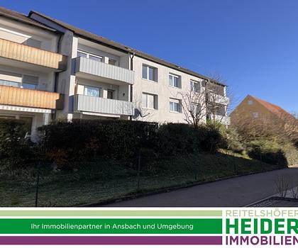 Achtung Kapitalanleger! Vermietete 3 Zi. Eigentumswohnung, in ruhiger Wohnlage in Ansbach-Eyb