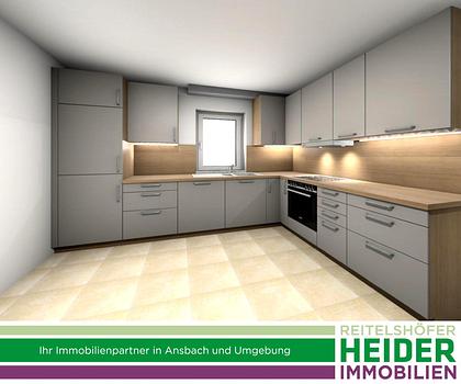 3 Zi. Neubau-Wohnung mit Terrasse in Ansbach-Eyb - rollstuhlgerecht
