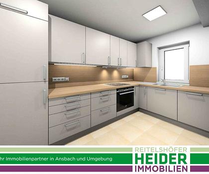 2 Zi. Neubau-Wohnung mit Terrasse in Ansbach-Eyb - behindertengerecht